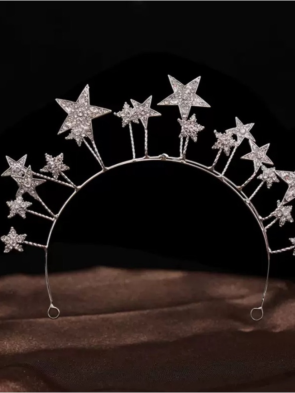 Sparkling Star Halo Headband - Silver Tone